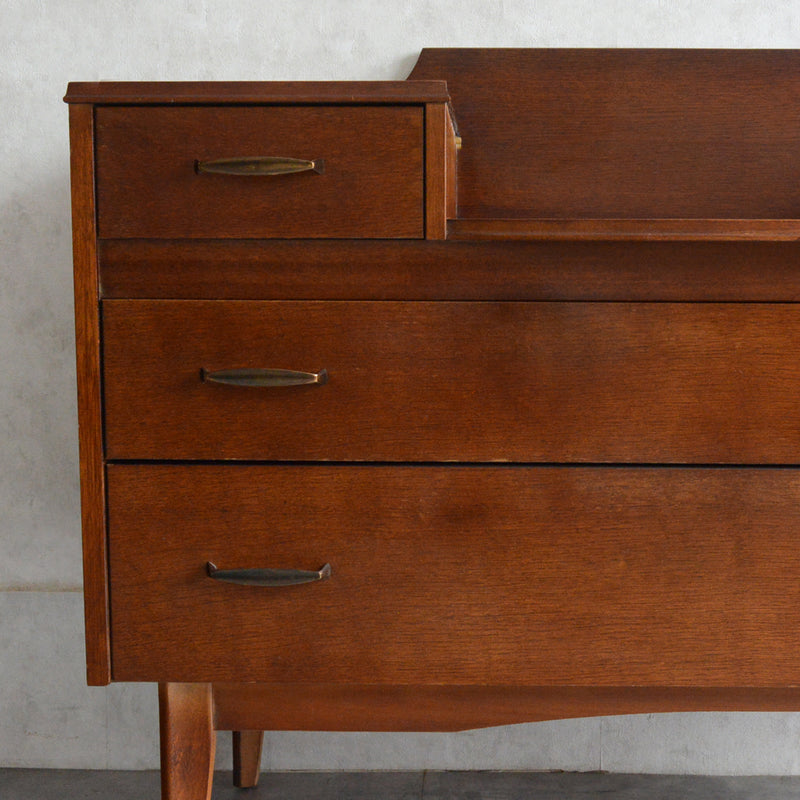 60S  オークチェスト サイドボード15(天板剝離再塗装済）