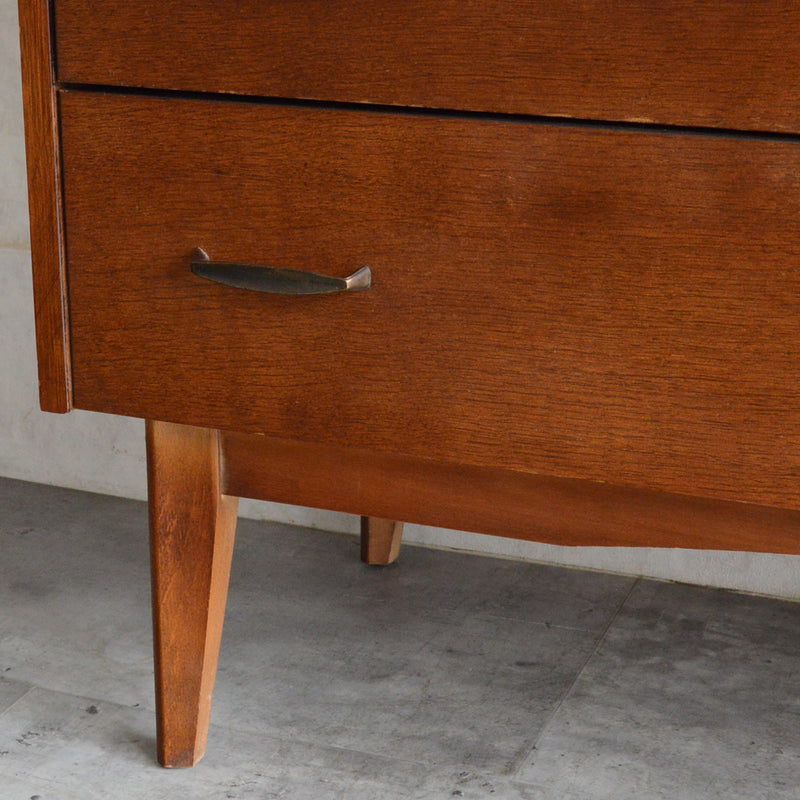 60S  オークチェスト サイドボード15(天板剝離再塗装済）