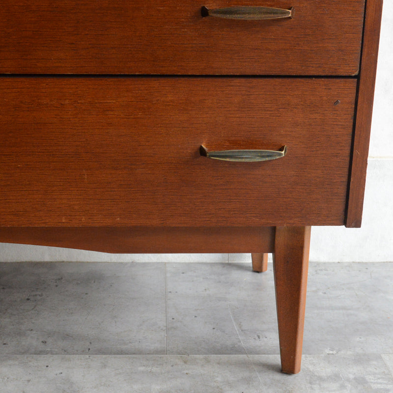 60S  オークチェスト サイドボード15(天板剝離再塗装済）