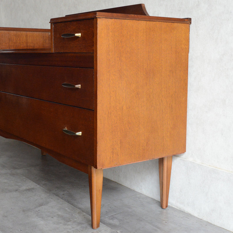 60S  オークチェスト サイドボード15(天板剝離再塗装済）