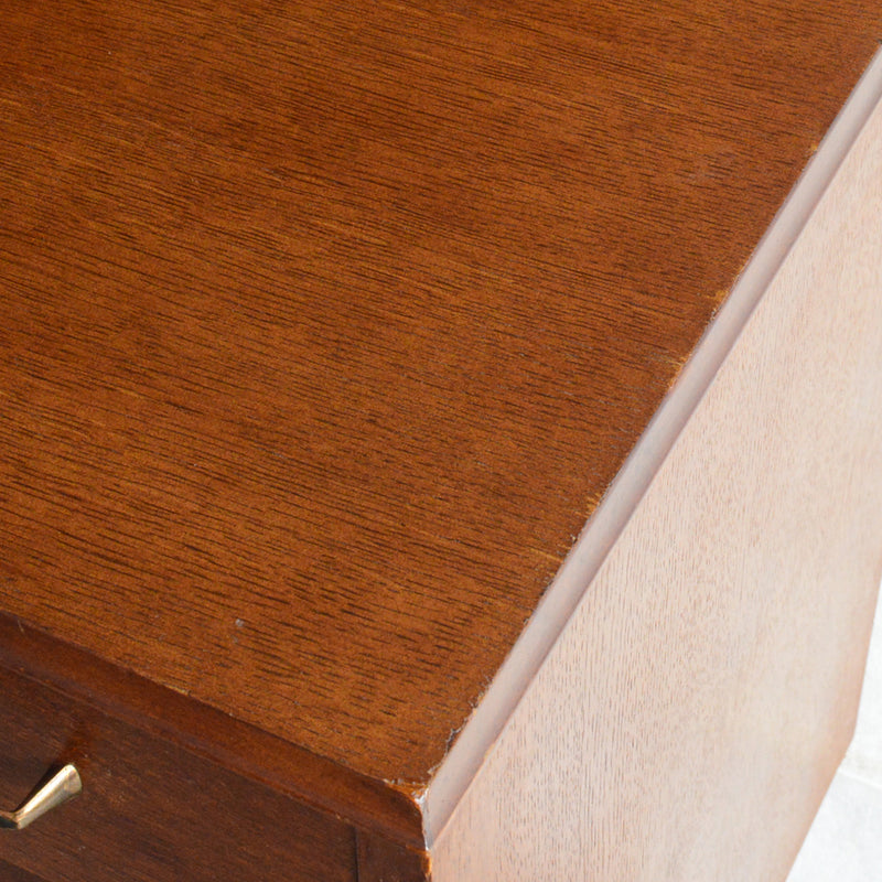 60S  オークチェスト サイドボード15(天板剝離再塗装済）