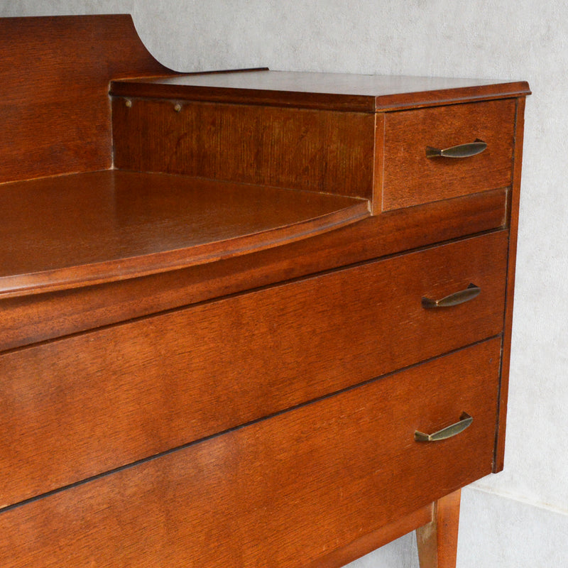 60S  オークチェスト サイドボード15(天板剝離再塗装済）