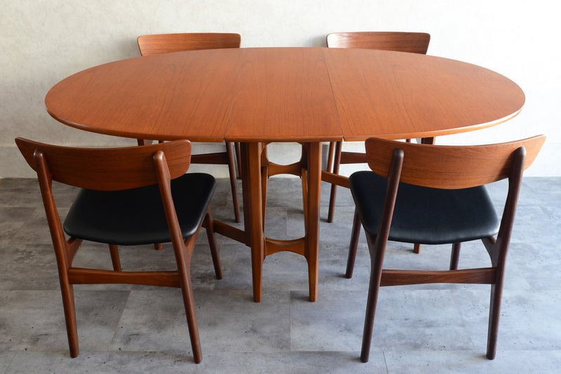 Nathan ネイサン ゲートレッグ エクステンション ダイニングテーブル 21 (オーバル）