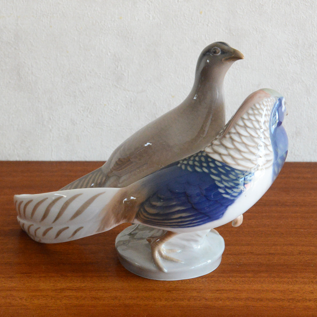 Royal Copenhagen　フィギュリン キジのペア Pair of Two Pheasants px-25