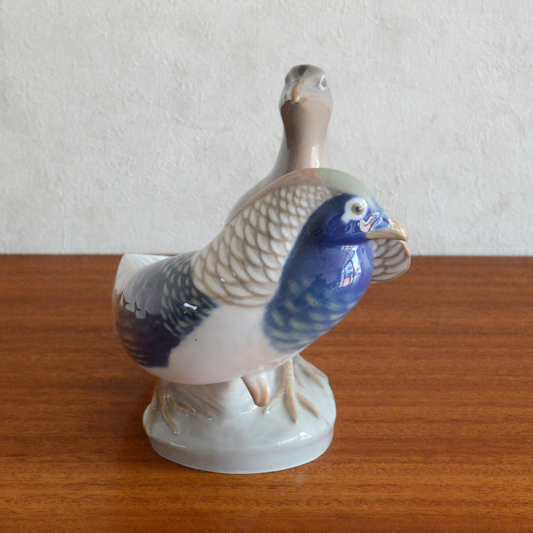 Royal Copenhagen　フィギュリン キジのペア Pair of Two Pheasants px-25