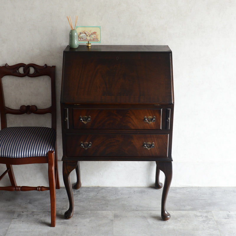 クラシック マホガニー ライティングビューロー 05