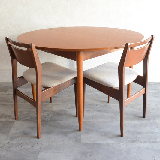 ミッドセンチュリー 　エクステンション コンパクトラウンドテーブル 13