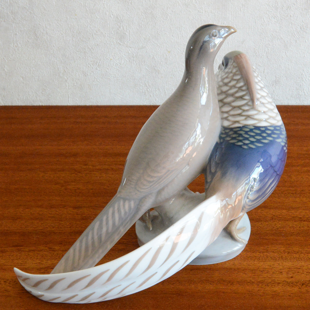Royal Copenhagen　フィギュリン キジのペア Pair of Two Pheasants px-25