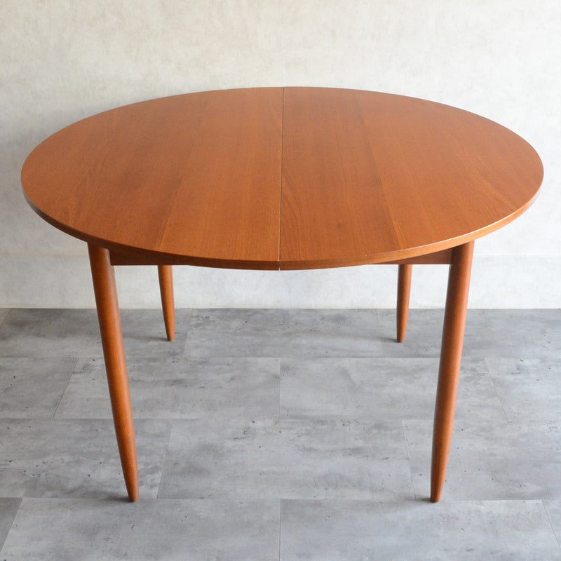 ミッドセンチュリー 　エクステンション コンパクトラウンドテーブル 13