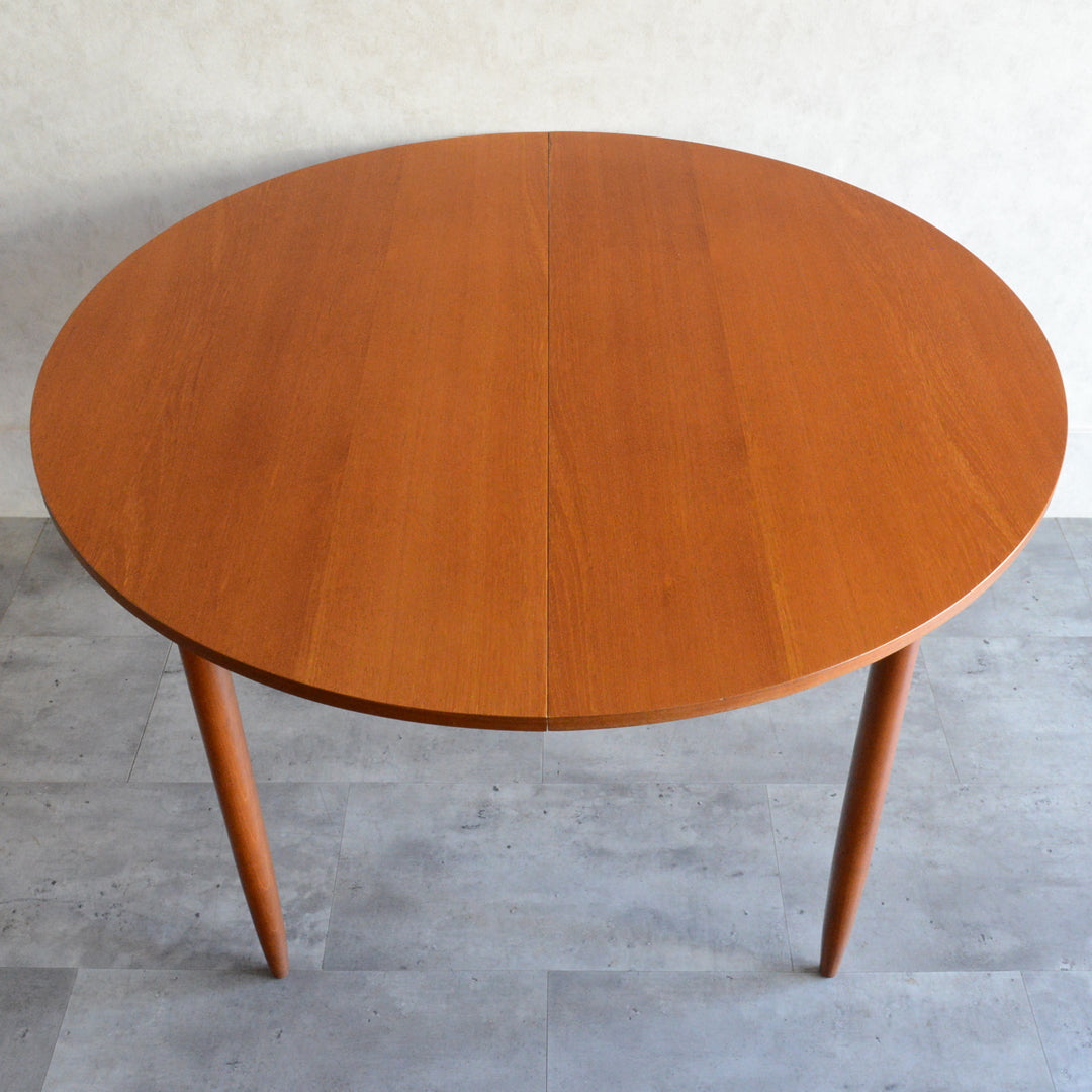 ミッドセンチュリー 　エクステンション コンパクトラウンドテーブル 13