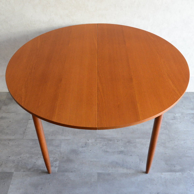 ミッドセンチュリー 　エクステンション コンパクトラウンドテーブル 13