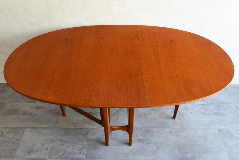 Nathan ネイサン ゲートレッグ エクステンション ダイニングテーブル 21 (オーバル）