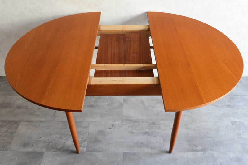 ミッドセンチュリー 　エクステンション コンパクトラウンドテーブル 13