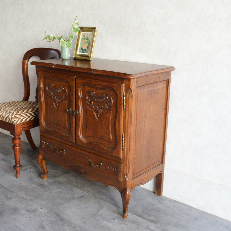 ベルギー クラシック  オークキャビネット14