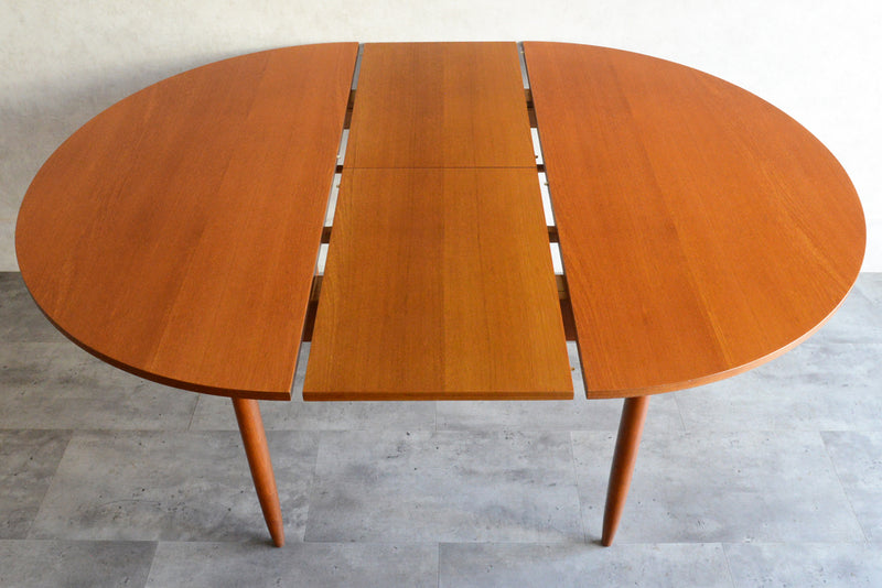 ミッドセンチュリー 　エクステンション コンパクトラウンドテーブル 13