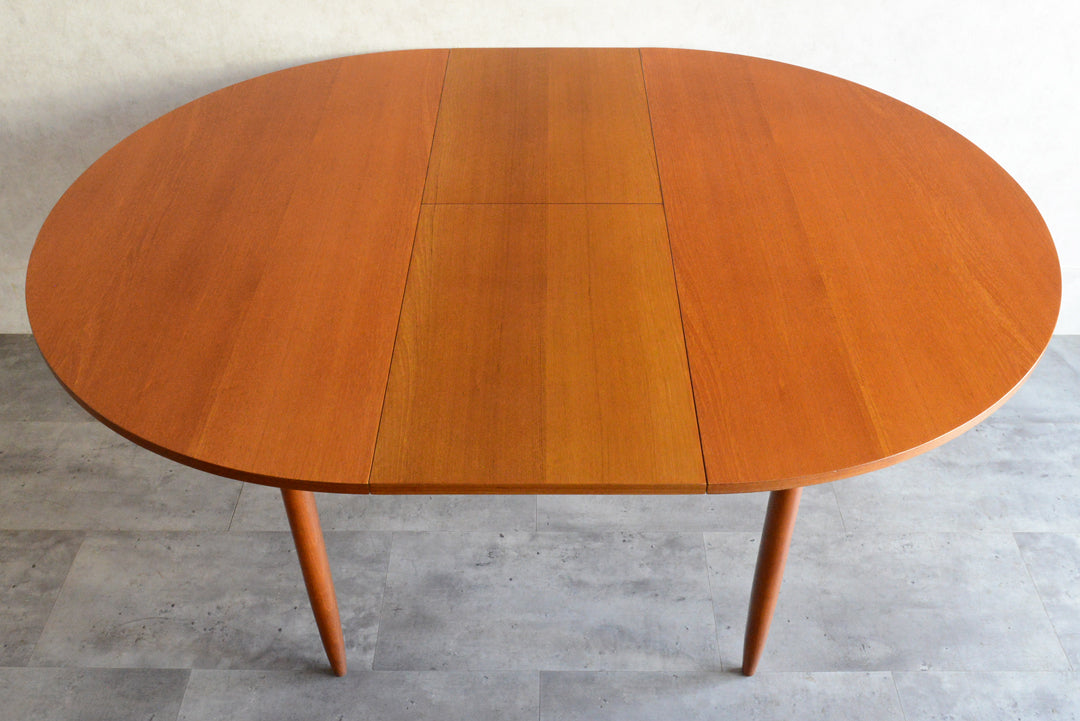 ミッドセンチュリー 　エクステンション コンパクトラウンドテーブル 13