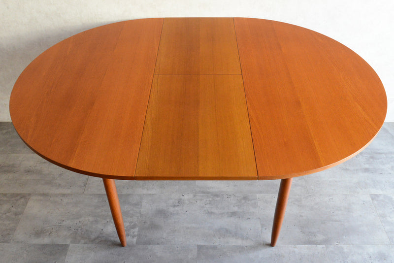 ミッドセンチュリー 　エクステンション コンパクトラウンドテーブル 13