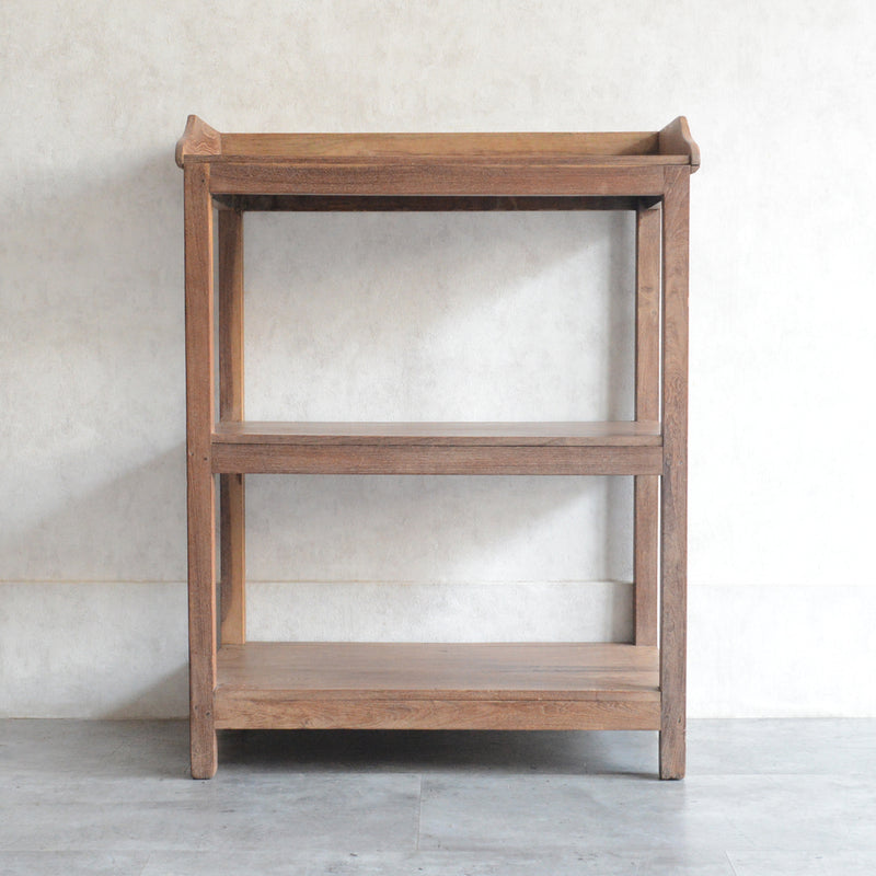 ヴィンテージ 無垢チーク　２段シェルフ　05