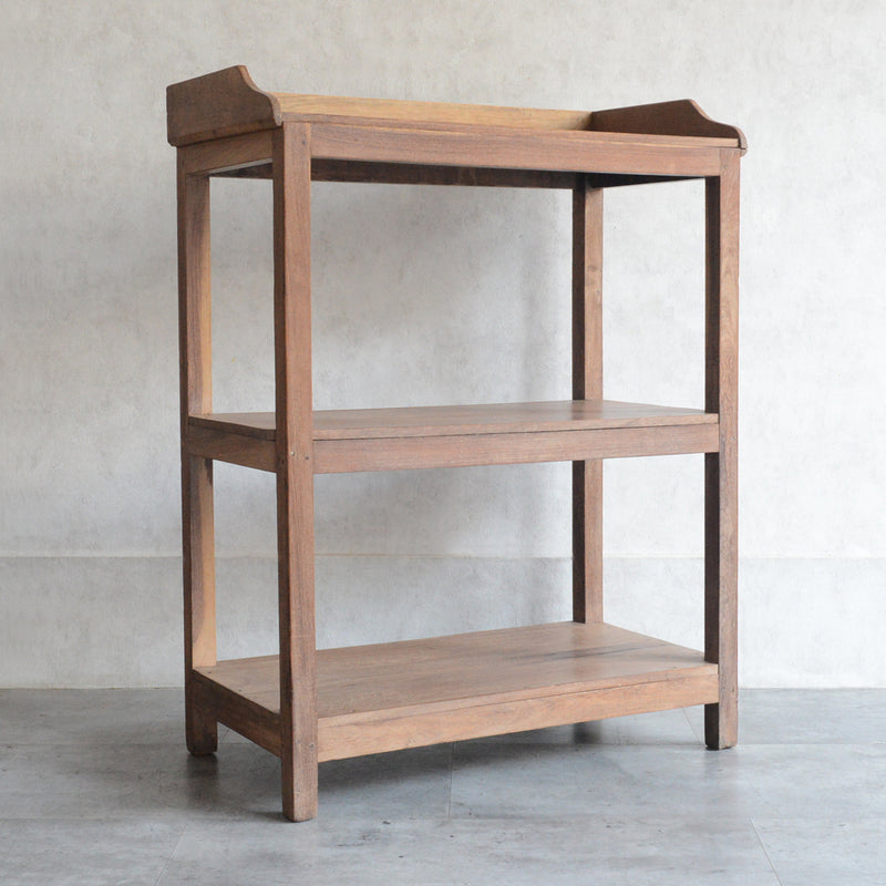 ヴィンテージ 無垢チーク　２段シェルフ　05