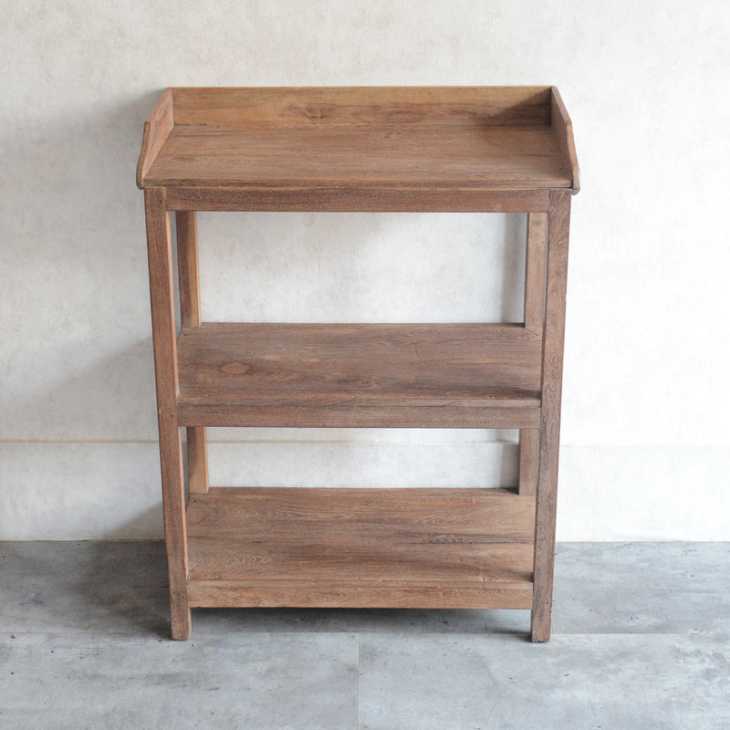 ヴィンテージ 無垢チーク　２段シェルフ　05