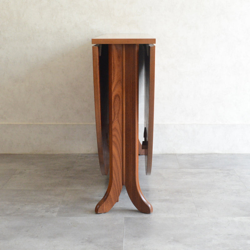 Parker Knoll (Nathan) ゲートレッグ ダイニングテーブル 09 (オーバル/天板剝離再塗装済)