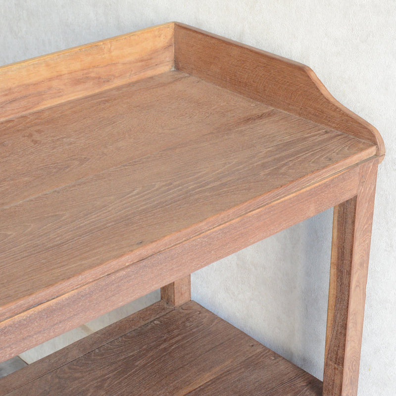 ヴィンテージ 無垢チーク　２段シェルフ　05