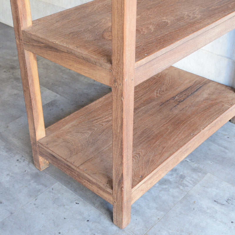 ヴィンテージ 無垢チーク　２段シェルフ　05