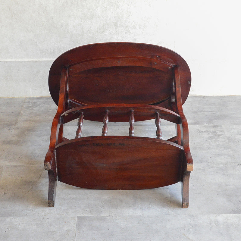 クラシック サイドテーブル (オーバル・マガジンラック付き） 27