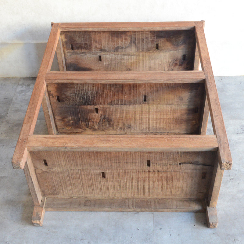 ヴィンテージ 無垢チーク　２段シェルフ　05