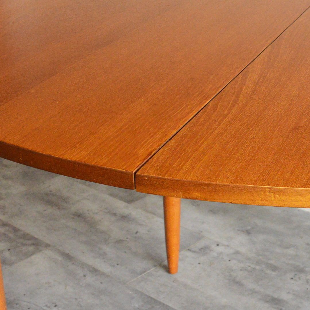 ミッドセンチュリー 　エクステンション コンパクトラウンドテーブル 13