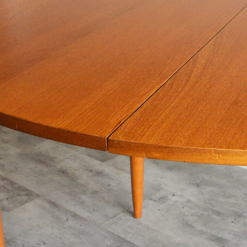 ミッドセンチュリー 　エクステンション コンパクトラウンドテーブル 13