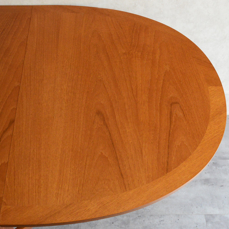 Parker Knoll (Nathan) ゲートレッグ ダイニングテーブル 09 (オーバル/天板剝離再塗装済)
