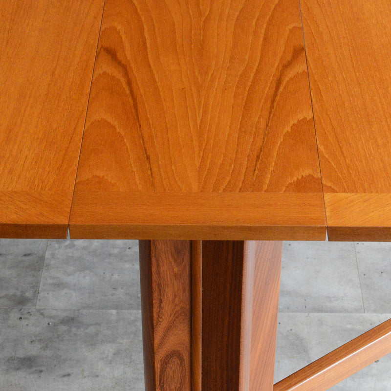 Parker Knoll (Nathan) ゲートレッグ ダイニングテーブル 09 (オーバル/天板剝離再塗装済)