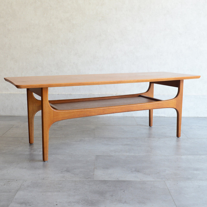 60Sチークローテーブル 26(天板剥離再塗装）