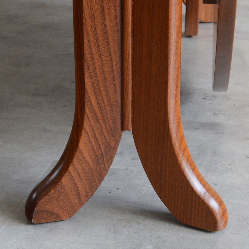 Parker Knoll (Nathan) ゲートレッグ ダイニングテーブル 09 (オーバル/天板剝離再塗装済)