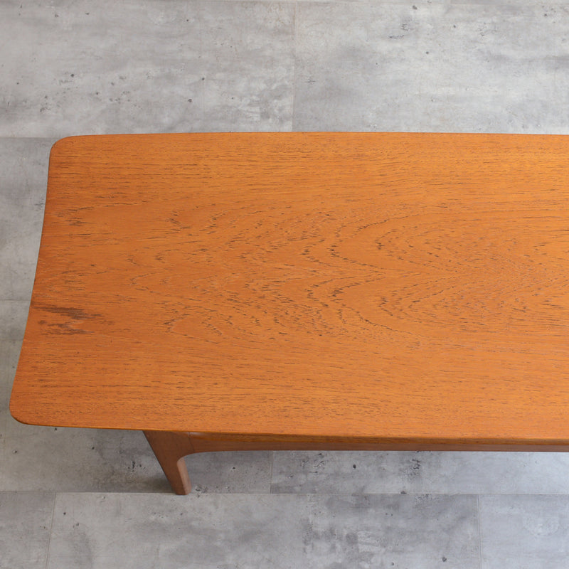 60Sチークローテーブル 26(天板剥離再塗装）