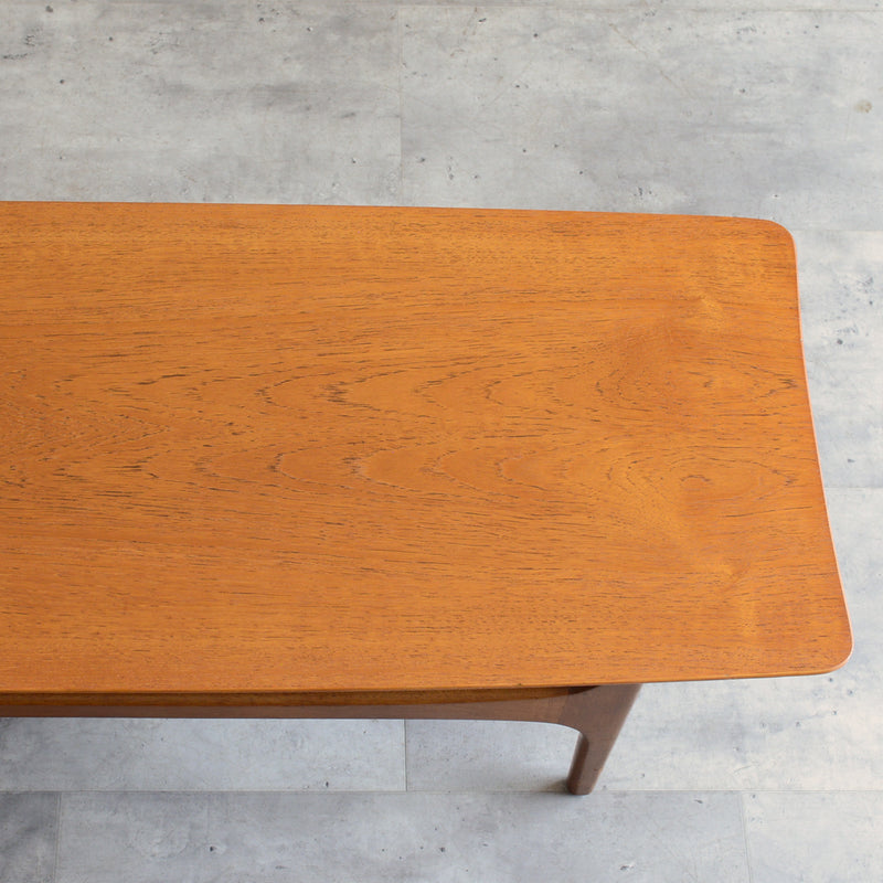 60Sチークローテーブル 26(天板剥離再塗装）