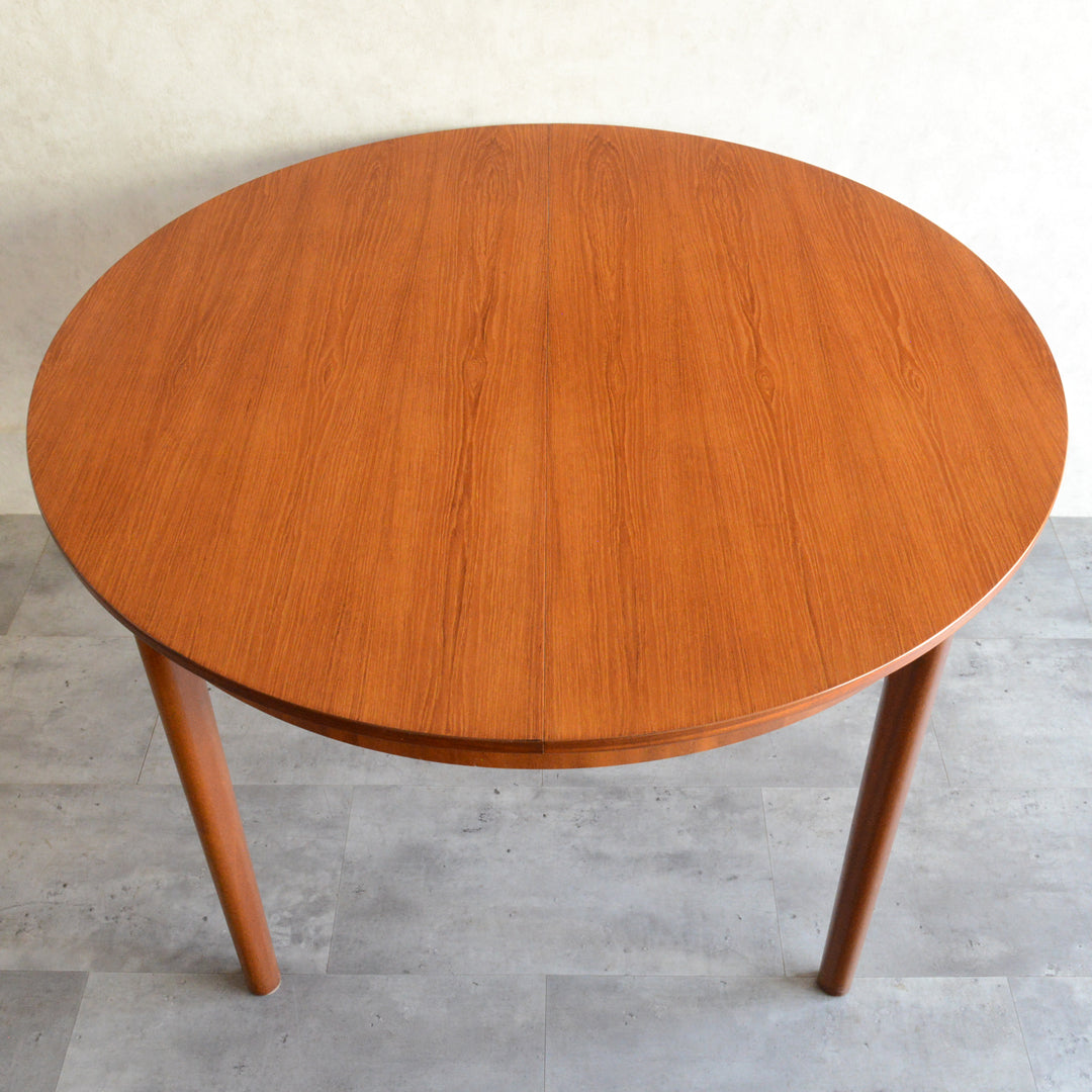 A.H.McINTOSH コンパクト ラウンドダイニングテーブル107(天板剝離再塗装)