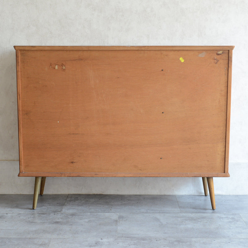 60s チーク ガラスキャビネット 39 (木扉付）