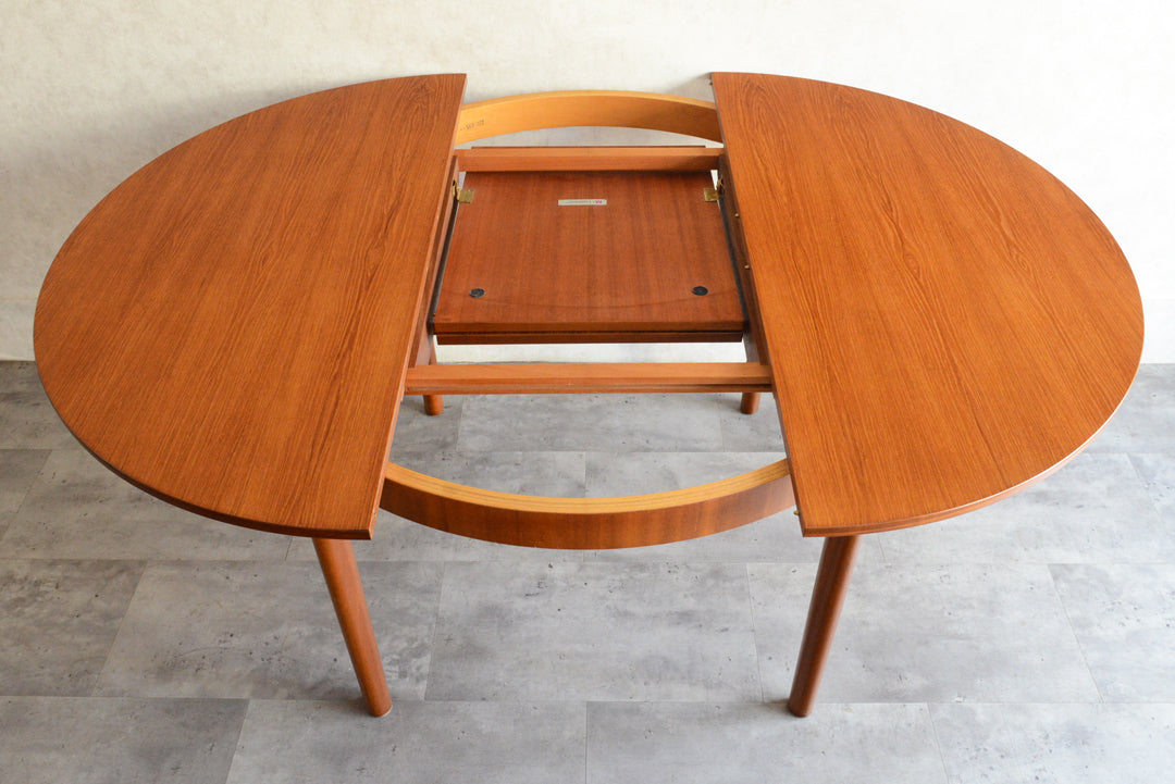 A.H.McINTOSH コンパクト ラウンドダイニングテーブル107(天板剝離再塗装)