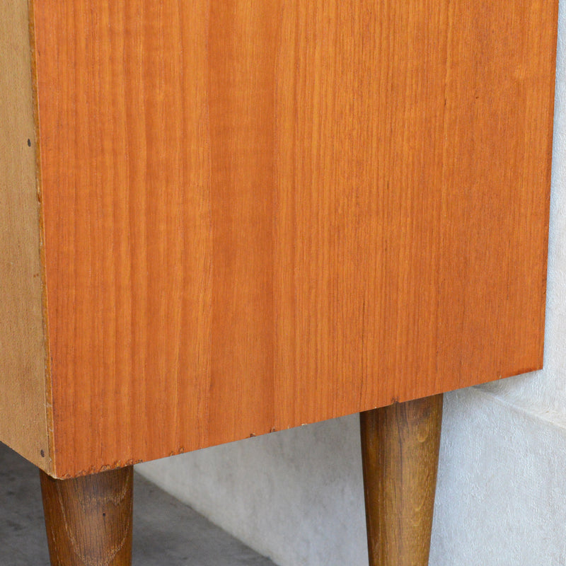 デンマークヴィンテージ チークシェルフ カップボード 8-51（フラップ扉）