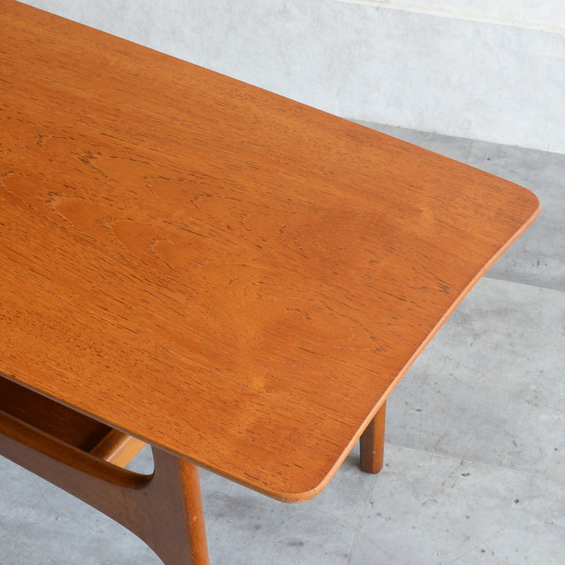 60Sチークローテーブル 26(天板剥離再塗装）