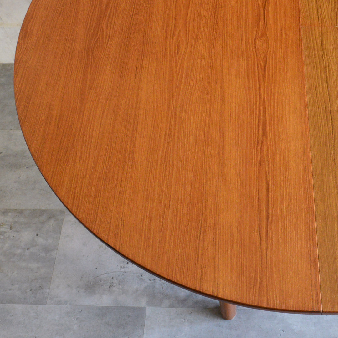 A.H.McINTOSH コンパクト ラウンドダイニングテーブル107(天板剝離再塗装)