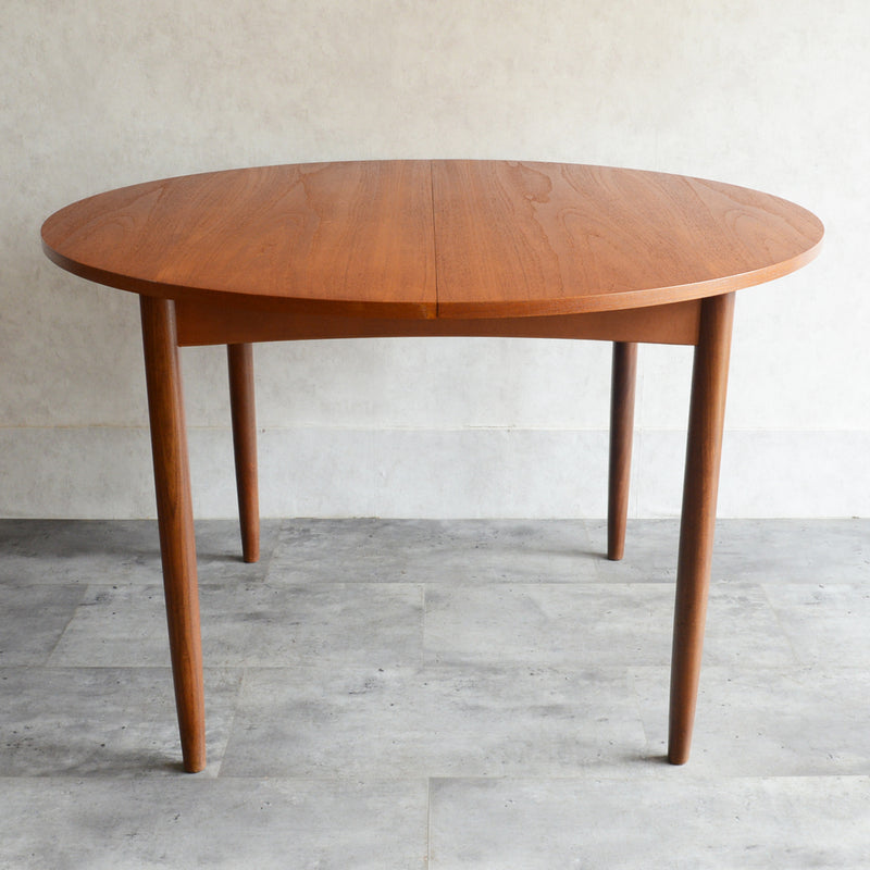 S様見学予約商品　G-PLAN ジープラン コンパクト ラウンドテーブル 82 (天板剥離再塗装/エクステンション）