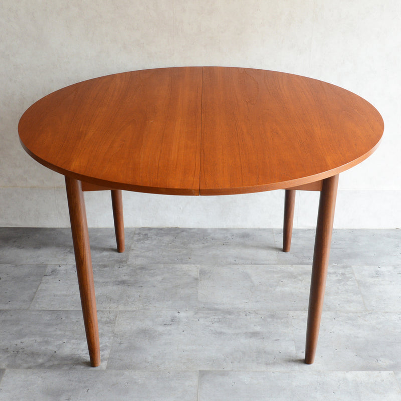 S様見学予約商品　G-PLAN ジープラン コンパクト ラウンドテーブル 82 (天板剥離再塗装/エクステンション）