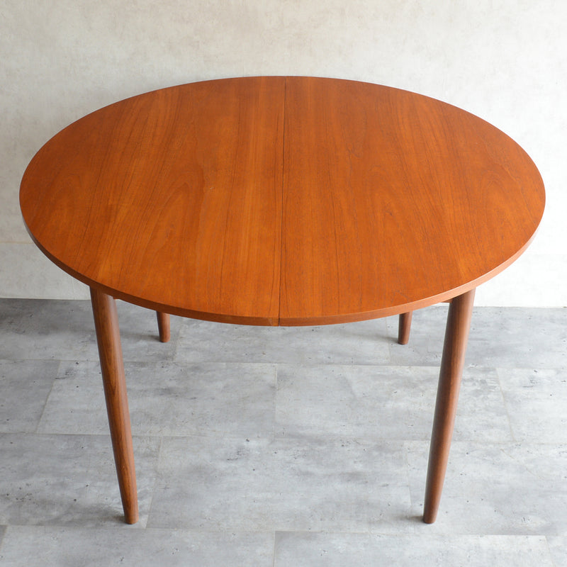 S様見学予約商品　G-PLAN ジープラン コンパクト ラウンドテーブル 82 (天板剥離再塗装/エクステンション）