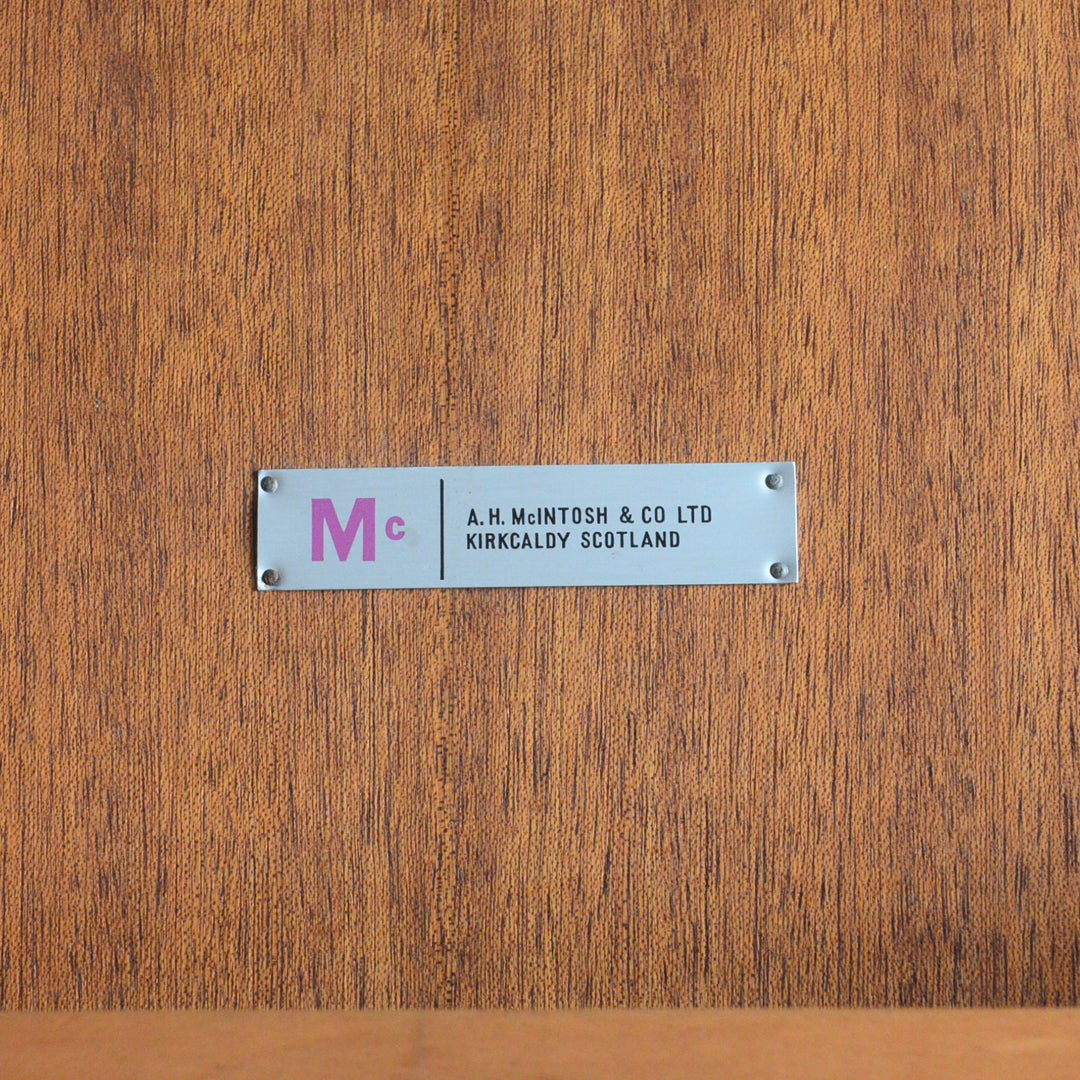 A.H.McINTOSH コンパクト ラウンドダイニングテーブル107(天板剝離再塗装)