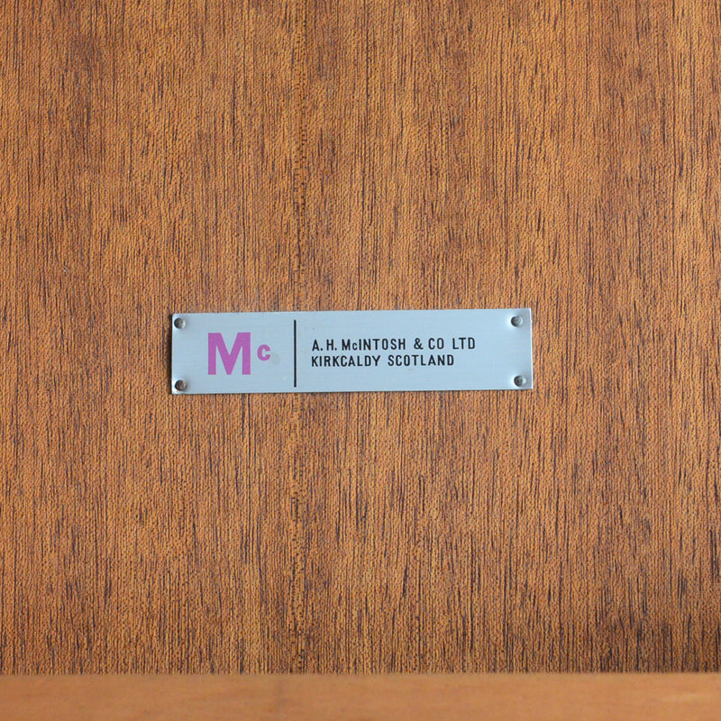 A.H.McINTOSH コンパクト ラウンドダイニングテーブル107(天板剝離再塗装)