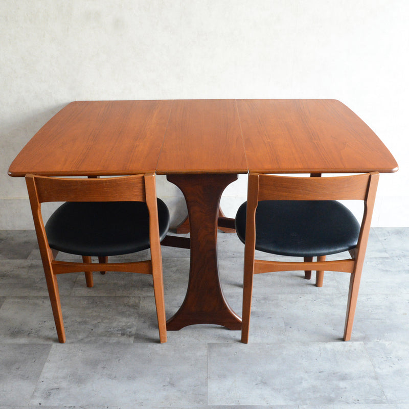 S様ご予約商品 G-PLAN ジープラン  ゲートレッグ ダイニングテーブル 57 (天板剝離再塗装済）