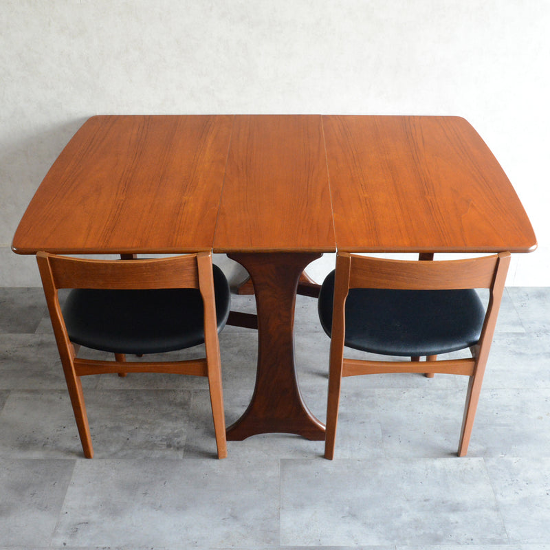 S様ご予約商品 G-PLAN ジープラン  ゲートレッグ ダイニングテーブル 57 (天板剝離再塗装済）